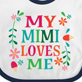 thumbnail image 4 of Inktastic My Mimi Loves Me Girls Girls Baby Bib, 4 of 4