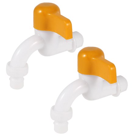 Unique Bargains Kitchen 0 7 Threaded Dia White Plastic Single