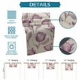 thumbnail image 7 of Table Runner Dresser Scarf 13 x 36 Inch Spring Flowers Purple Tulip Flower Floral Retro Linen Table Runners Non-Slip Heat Kitchen Dining Table Decor for Indoor Outdoor Home Party Decoration, 7 of 7