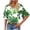 Mint Green, variant on Lovzfmll Loose Casual V-Neck Short Sleeve Double Layered Flutter Sleeve Pullover Top for Women, Trendy and Flowing Blouse Mint Green, S
