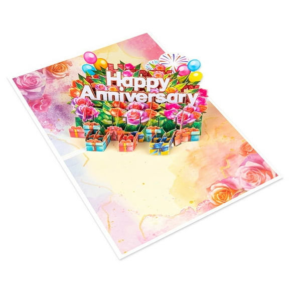 Ciwanning 3D Popup Happy Anniversary Card Romantics Wedding Cards Love Card for Wife Husband Partner Friend