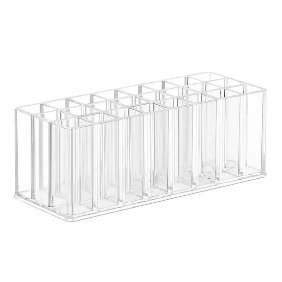 Home Sale! Jubipavy 24 Slots Lipstick Organizer Acrylic Lipstick Makeup Organizer Clear Lipstick Lipgloss Display For Lipstick Brushes Bottles