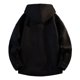 thumbnail image 4 of Ceisia Men's fashion casual solid color hooded button-down jacket pocket Gift long sleeve outerwear, 4 of 4
