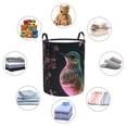 thumbnail image 6 of Laundry Basket, Pink Patterned Bird D Laundry Hamper Waterproof Laundry Bag Clothes Hamper Laundry Bin with Handles for Bedroom, Living Room, Kids Room, 6 of 6