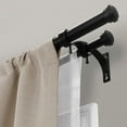 thumbnail image 3 of Lumi 1 in. & 3/4 in. Dia. Double Curtain Rod Bracket (4-Pack),Matte Black, 3 of 4