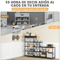 thumbnail image 4 of Zapatera Organizador, Estante para Zapatos, Mueble para Zapatos Negro Multifuncional de 5 Niveles, Porta Zapatos para 18-20 Pares, Ideal para Pasillo de Entrada, Sala de Estar, 4 of 4
