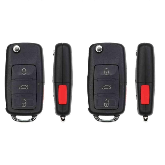 Replacement Flip Key Fob for Volkswagen Rabbit 2009 FCC 1K0959753P NBG92596263 Part Number 1K0959753P NBG92596263 Pack of 2