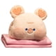 thumbnail image 2 of Juego de almohadas con manta de viaje de animales de peluche Ticfox cerdo, 2 of 12