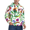 thumbnail image 2 of Lsque Paisley Pattern Casual Men's Hoodie,Hooded Sweatshirt with Kangaroo Pocket,Pullover Hoodie-Medium, 2 of 7