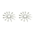 thumbnail image 4 of serony 12 Pcs Miniature Plates Realistic Elegant Appearance Fork Exquisite Tableware Model Minihouse Accessories Meaningful Gift A-silver 2Set, 4 of 6