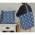 thumbnail image 5 of Soimoi Blue Rayon Fabric American Robin Bird Decor Fabric Printed BTY 56 Inch Wide, 5 of 5
