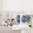 thumbnail image 4 of Ambesonne Tropical Throw Pillow Cover 2 Pack, Hibiscus Exotic Art, 16", Violet Blue Mustard, 4 of 5
