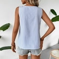 thumbnail image 2 of Cavosen Athletic Tops for Women V Neck Sleeveless Top Solid Lightweight Basic Cami Tank Breathable Summer Trendy Tops, 2 of 3
