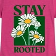 thumbnail image 3 of Instant Message - Daisies Stay Rooted - Toddler & Youth Girls Short Sleeve Graphic T-Shirt, 3 of 6