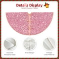 thumbnail image 3 of Sikiie Glitter Pink Nativity Christmas Tree Skirt, Jesus Christian Winter Holiday Tree Mat Decoration(30-48IN)48", 3 of 6