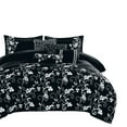 thumbnail image 2 of 7 Piece Bedding Comforter Set King/Cal King Size , Black, 2 of 8