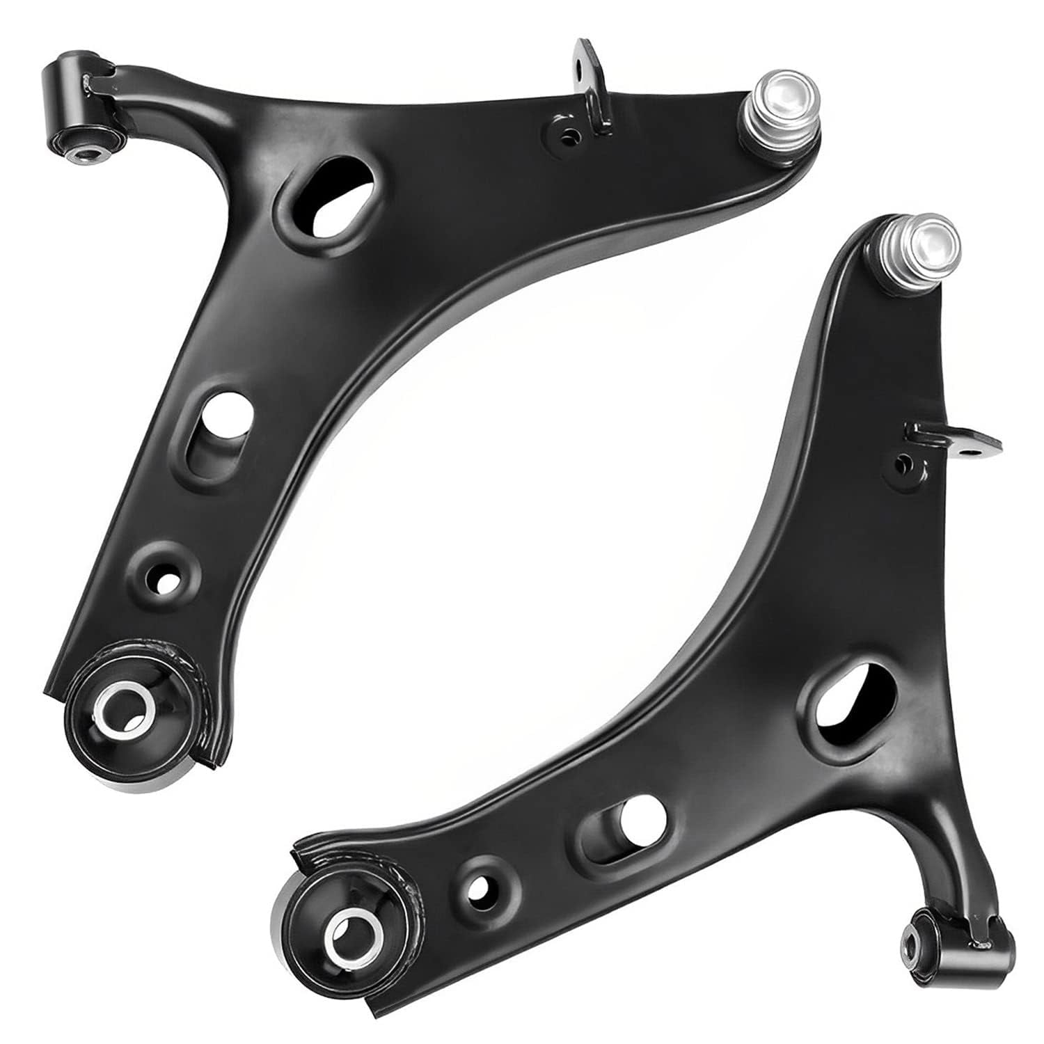 Detroit Axle - Front Lower Control Arms w/Ball Joints Sway Bar End Links Inner Outer Tie Rod Ends Replacement for 2014-2018 Subaru Forester - 8pc Set