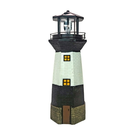 

Self Rotating Free Standing Balcony Lawn With LED Light Solar Garden Lighthouse