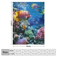 BCIIG Coral Reef Warm Lightweight Flannel Blanket Soft Fleece Blanket