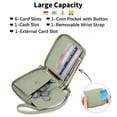 thumbnail image 2 of GAEKEAO Womens Wallet RFID Blocking Zip Around Wristlet Wallet Vegan Leather Card Holder Purse with Change Pocket, 2 of 6