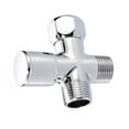 thumbnail image 3 of Westbrass D348-26 1/2" IPS 3-Way Shower Arm Diverter Valve, Polished Chrome, 3 of 6