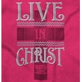 thumbnail image 2 of Live In Christ Christian Faith Women Crewneck Sweatshirt Brisco Brands S, 2 of 6