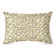 thumbnail image 2 of Yellow Floral 20x40" Plush Pillow Case, Zippered Bed Pillow Cover for All Seasons Use, 2 of 9