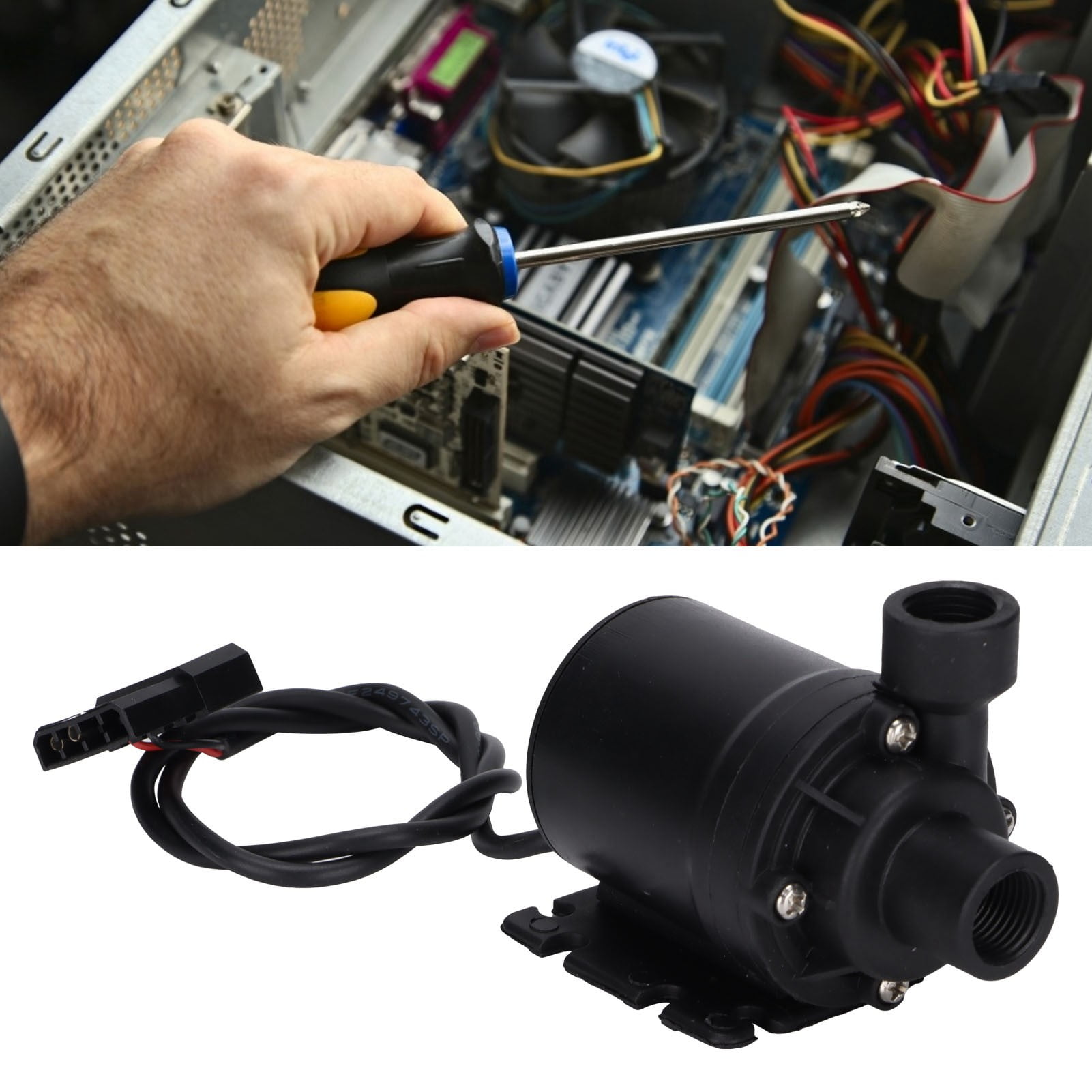 YLSHRF Aquarium Pump,Small Water Pump Portable Big 4p Interface 3‑5 Meters Output Head Drive