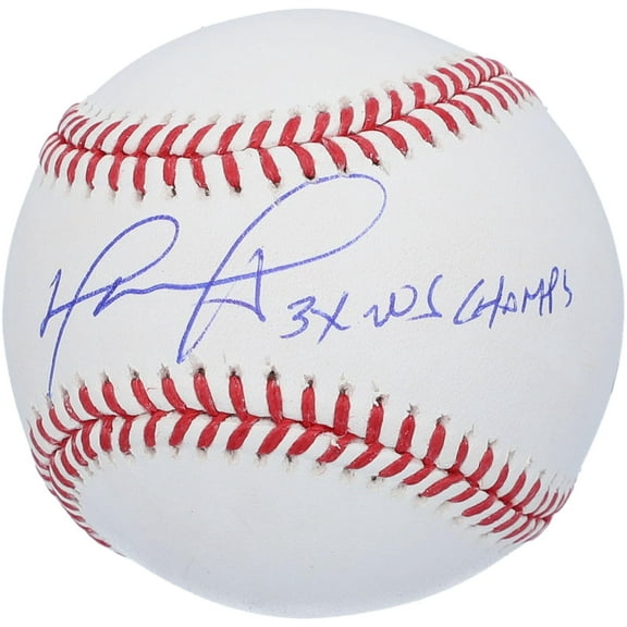 David Ortiz Boston Red Sox Autographed Baseball with "3x WS Champ" Inscription - Fanatics Authentic Certified