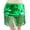 Green, variant on Womens Mardi Gras Skirts Sequin Tassel Mini Skirt Elastic Waist Swing Dance Performance Women'S Skirts Hot Pink