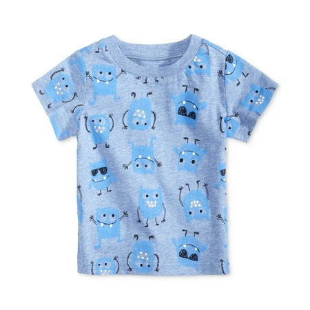 

First Impressions Boys Monster Basic T-Shirt Blue 12 mos
