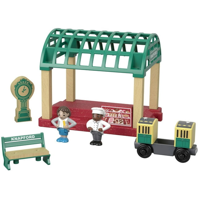 Thomas & Friends Wood Knapford Train Station For Kids Ages 2+ Years