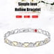 thumbnail image 4 of Pulsera magnética de desintoxicación linfática Pulseras de ayuda para dormir (oro plata), 4 of 8