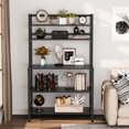 thumbnail image 6 of Tribesigns 5-Tier Kitchen Baker's Rack, Microwave Stand Utility Storage Shelf with Hutch, 6 of 7