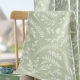 thumbnail image 5 of Curtainking Total Blackout Curtains for Bedroom, 63 inch Length Short Curtains in 2 Panels, 52x63 inch Printed Curtains, Green, 5 of 9