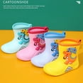 thumbnail image 4 of NOKIO Bottes de Pluie Imperméables Faciles à Enfiler pour Enfants Système de Fixation à Sangle Réglable Protection d'Orteil Renforcée Semelle Extérieure Non Marquante Motifs Animaux de Dessin Animé Garçons Filles, 4 of 4