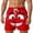 14-Red, variant on ibiyuan 3d Cartoon Smile Face Swim Trunks Men Drawstring Waist Mens Bathing Suits Stretch Elastic Waist Beach Swimwear Beach Shorts