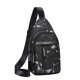 thumbnail image 2 of Bolso de pecho cruzado para hombre | Mochila de Viaje con Ranura para Auriculares, Cremallera Segura, Organización Versátil | Tela negra 32x17x6cm | Ligero, elegante, duradero para el ocio o los, 2 of 6
