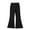 black, variant on Ingzy Girls High Waisted Leggings Flare Pants Kids Yoga Pants Athletic Activewear Youth Bell Bottoms Casual Pants