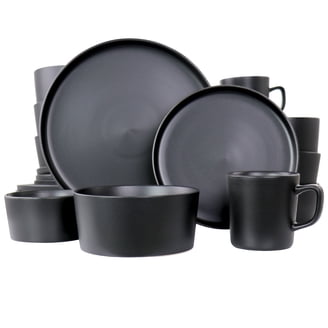 10 Strawberry Street Wazee Matte 16 Piece Coupe Dinnerware Set