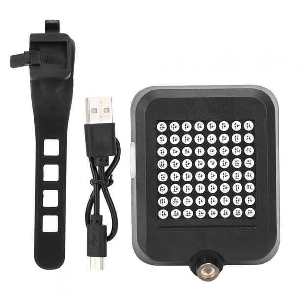 Luz Trasera Para Bicicleta, Luz Trasera De Seguridad Para Bicicleta Negra, Luz De Advertencia Trasera Para Bicicleta Con Carga USB, Para Bicicleta De Montaña, Bicicleta De ANGGREK Otros