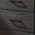 thumbnail image 3 of Benjara 58 Inch Classic Wood Dresser with 6 Drawers, Metal Bar Handles, Dark Brown, 3 of 5