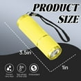 thumbnail image 7 of HIBIBUD Yellow 9 LED UV Flashlight Keychain,Handheld Portable for Camping,Nail Curing,Currency, 7 of 7