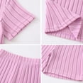 thumbnail image 6 of Fdqin Girls 6 Pieces Knited Shorts Set Casual Short Sleeve Tee Tops and Shorts Summer Outfits 11-12Y, 6 of 10