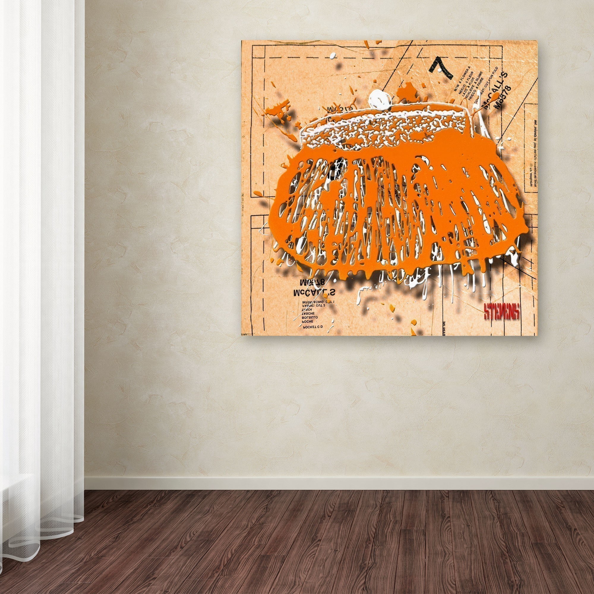Trademark Fine Art "Snap Purse Orange" Canvas Art by Roderick Stevens