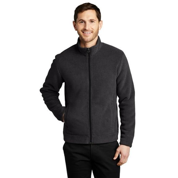 Port Authority Male Mock Neck Jacket Graph/Dp Black X-Small