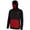 Black/Red, variant on BASSDASH Men’s Fishing Fleece Hoodie with Neck Gaiter Water Resistant Performance Hunting Sweatshirt FS18M