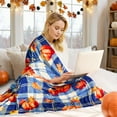 thumbnail image 2 of Lilixerw Clearance Fall Throw Blanket Autumn Harvest Pumpkin Blanket,Fall Maple Leaf Blanket Super Soft Throw Blanket,Lightweight Fluffy Plush Bed Blanket,for Autumn Thanksgiving Decorations, 2 of 6
