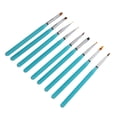 thumbnail image 1 of Nail Design Brushes, Moderate Elasticity Comfortable Grip Nail Art Brush Set Lightweight Easy To Handle  for Nail Salon, 1 of 7