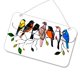 thumbnail image 4 of Moyic Atrapasoles para ventana con forma de ave, colgante acrílico teñido para accesorios de decoración del hogar Decoración del hogar 7 pajaritos Moyic HA005578-04, 4 of 6
